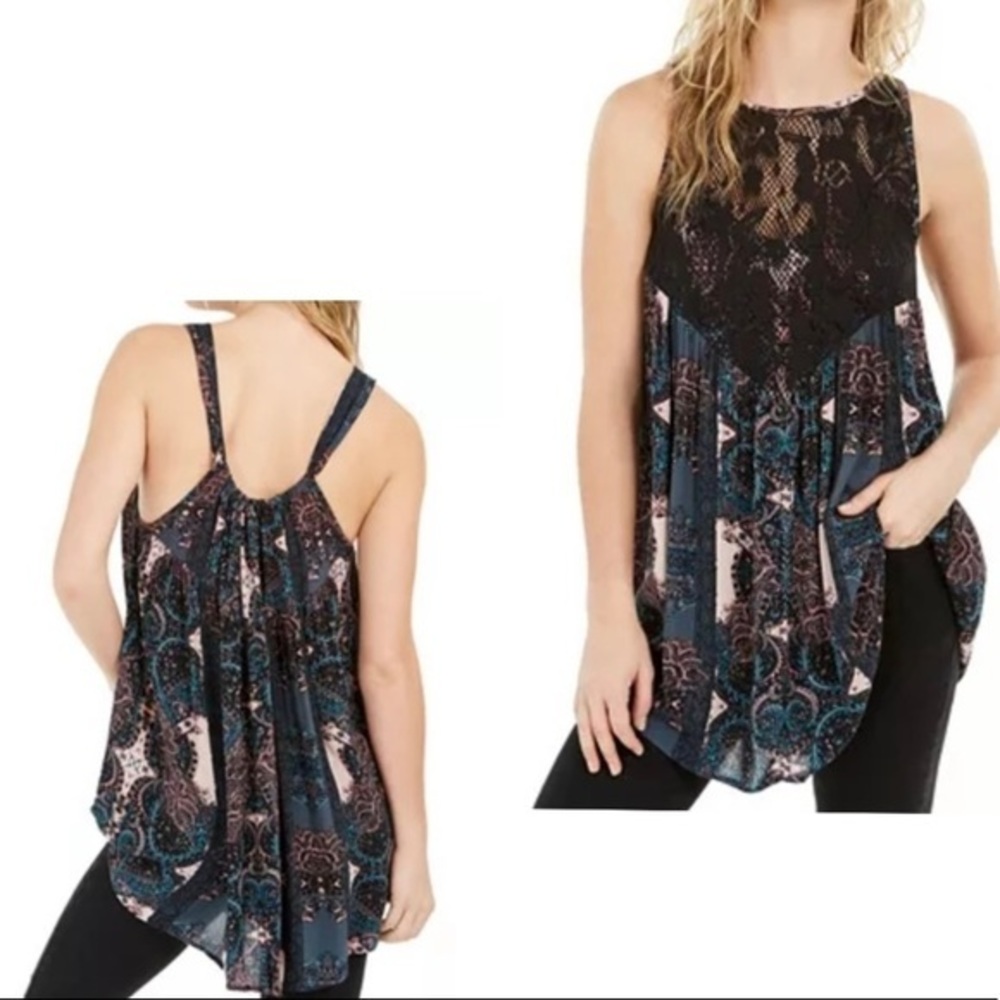 NWT! FREE PEOPLE Count Me in Trapeze Mini Dress